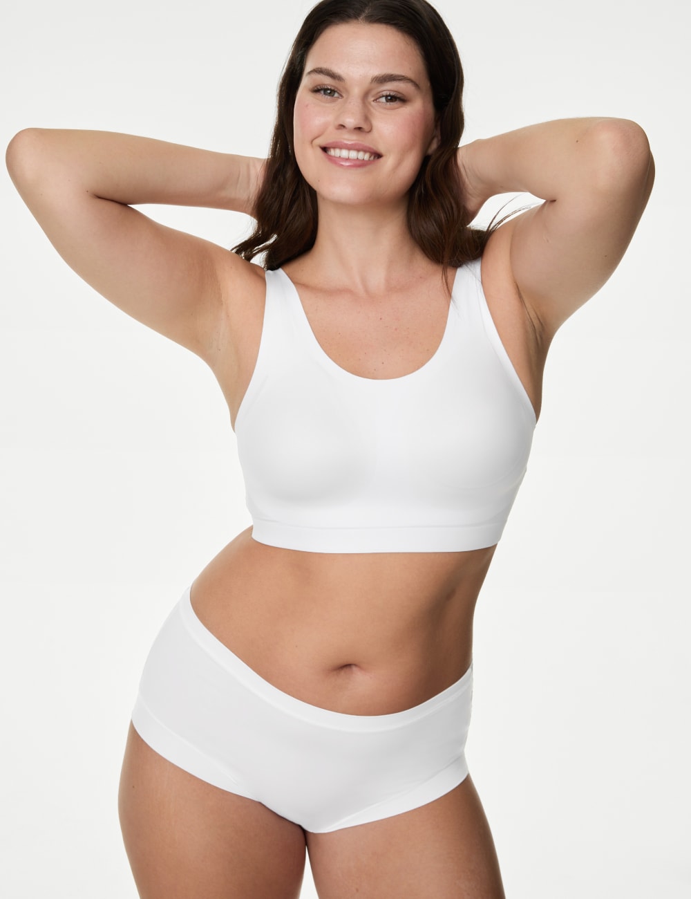 

Укороченный топ Flexifit Non-Bard Body by Marks & Spencer, белый
