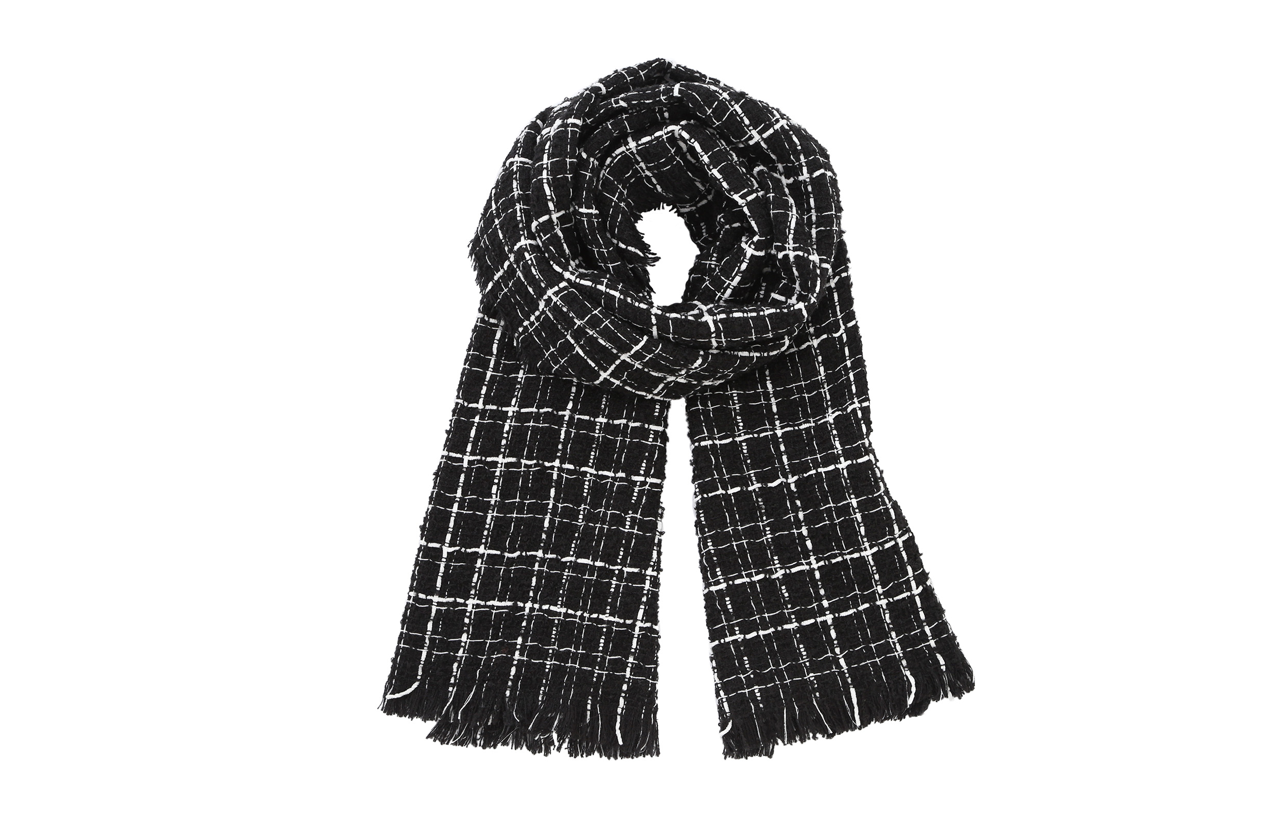 

Вязаный шарф унисекс ASTAR HADES, Houndstooth (Black+White)