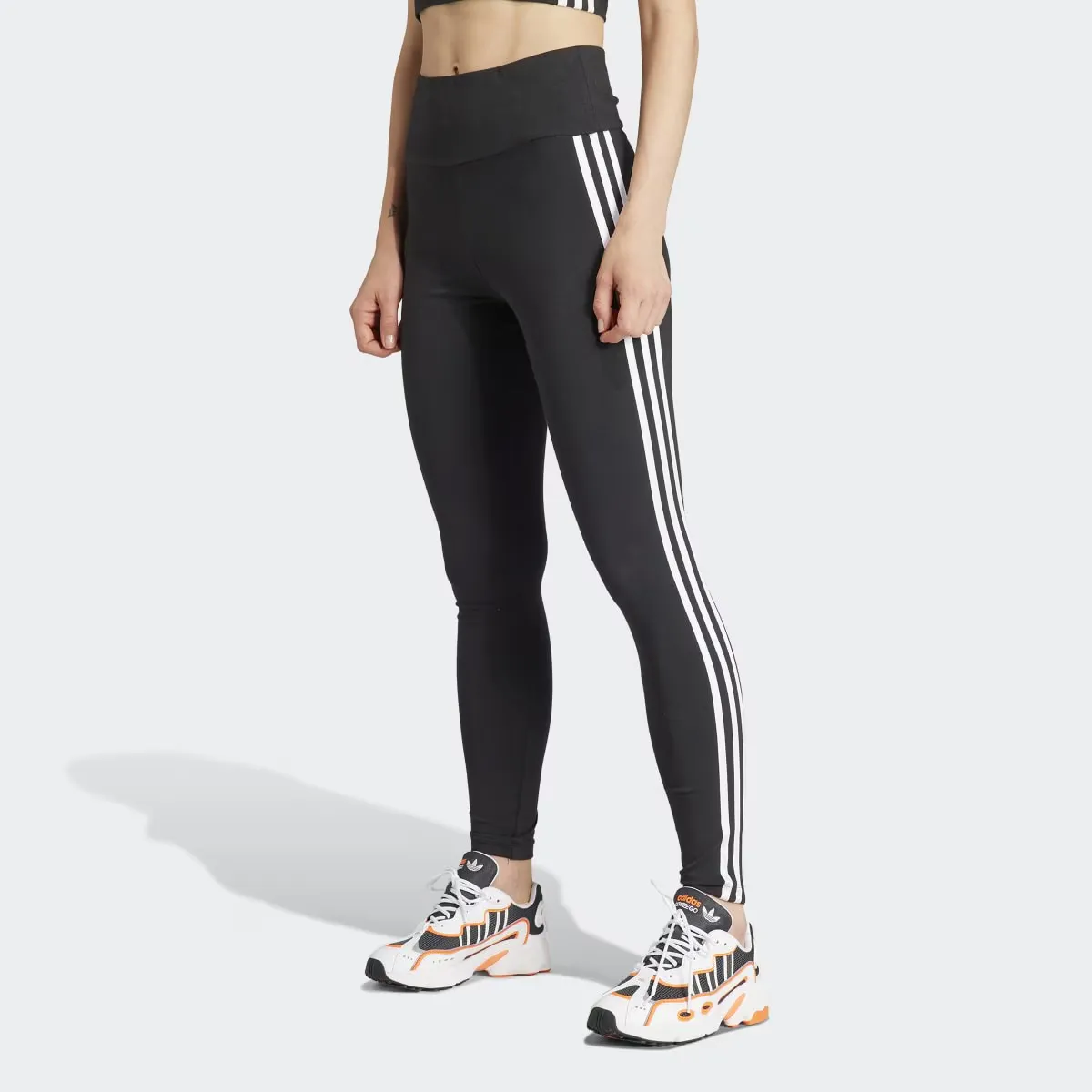 

Женские колготки Adidas Originals с 3 полосками, чёрный
