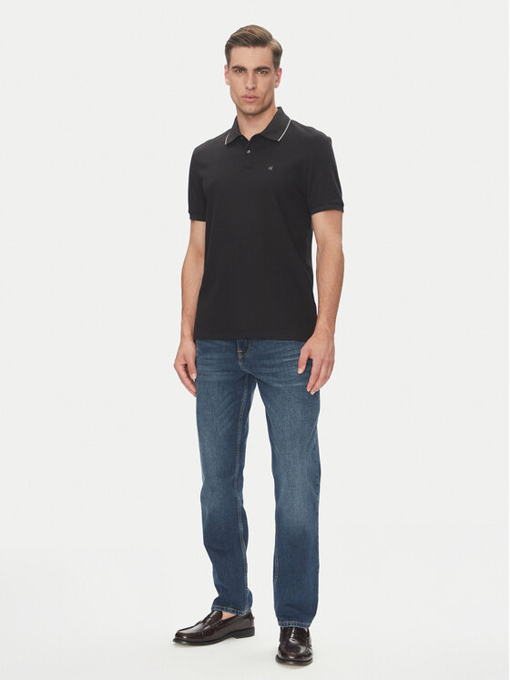 Рубашка поло стандартный крой LV04LC239G Calvin Klein, черный — фото 2