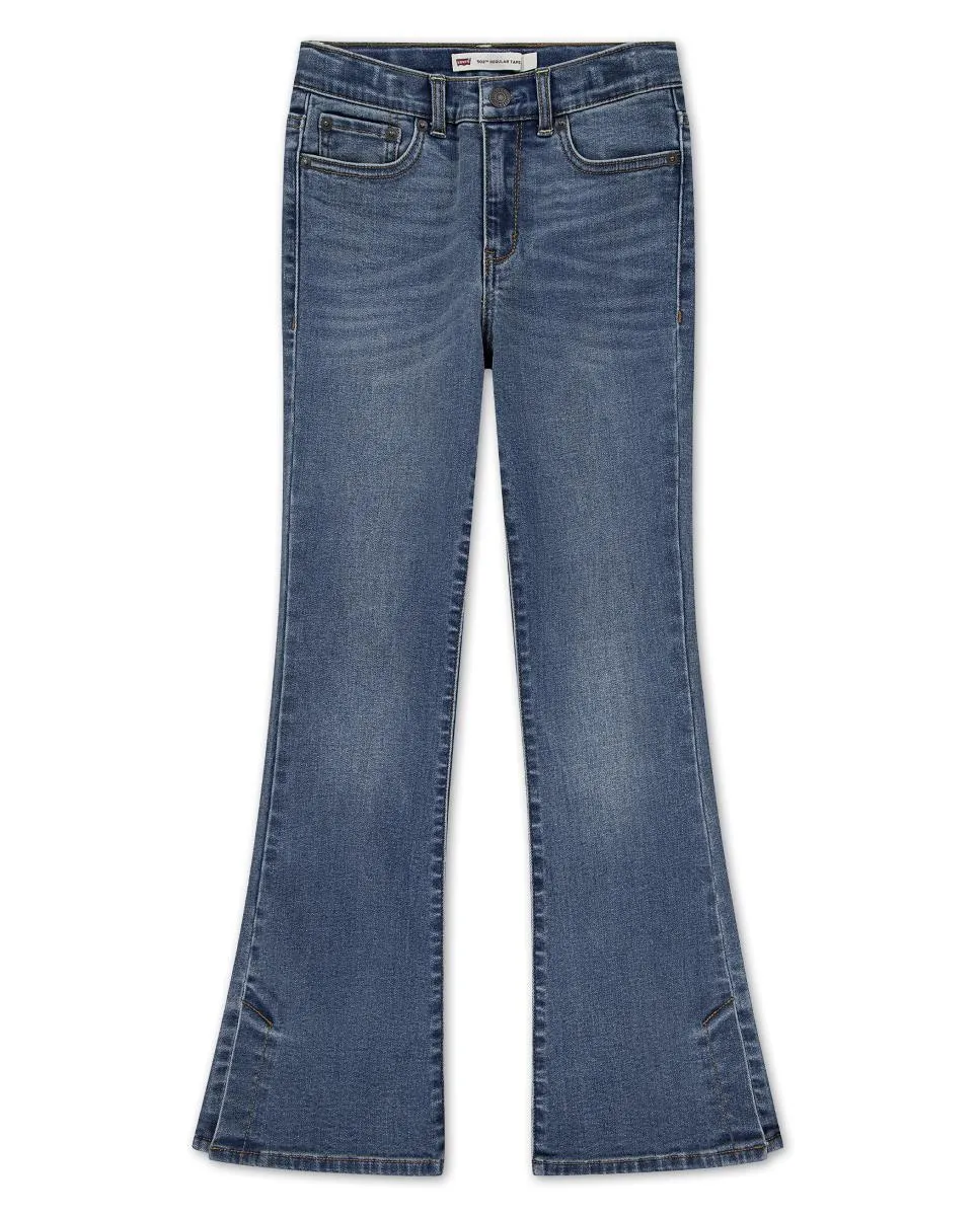 

Джинсовые расклешенные брюки с высокой посадкой и разрезом 726 для девочек Levi's, синий