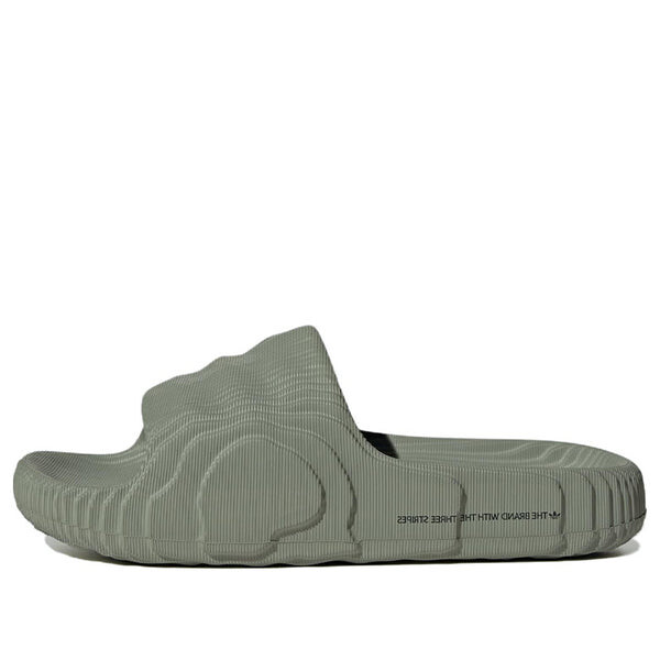 Тапочки adilette 22 слайда Adidas, зеленый
