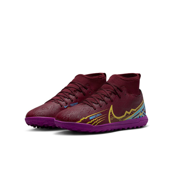 Кроссовки mercurial superfly 9 club km tf turf k Nike, красный — фото 3
