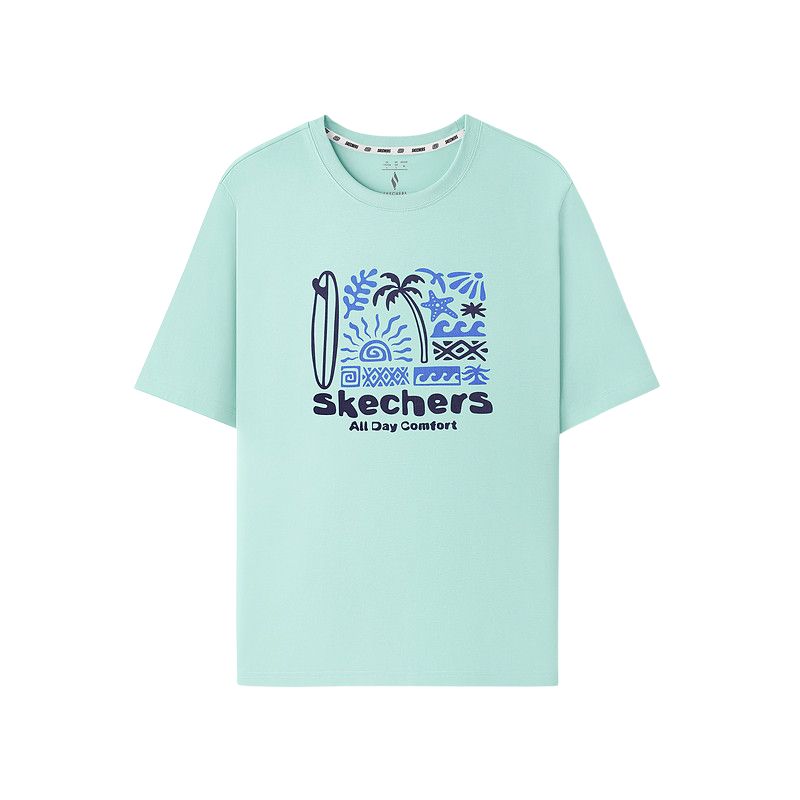 

Футболка Unisex Quick Dry Skechers, soft зеленый-02wx