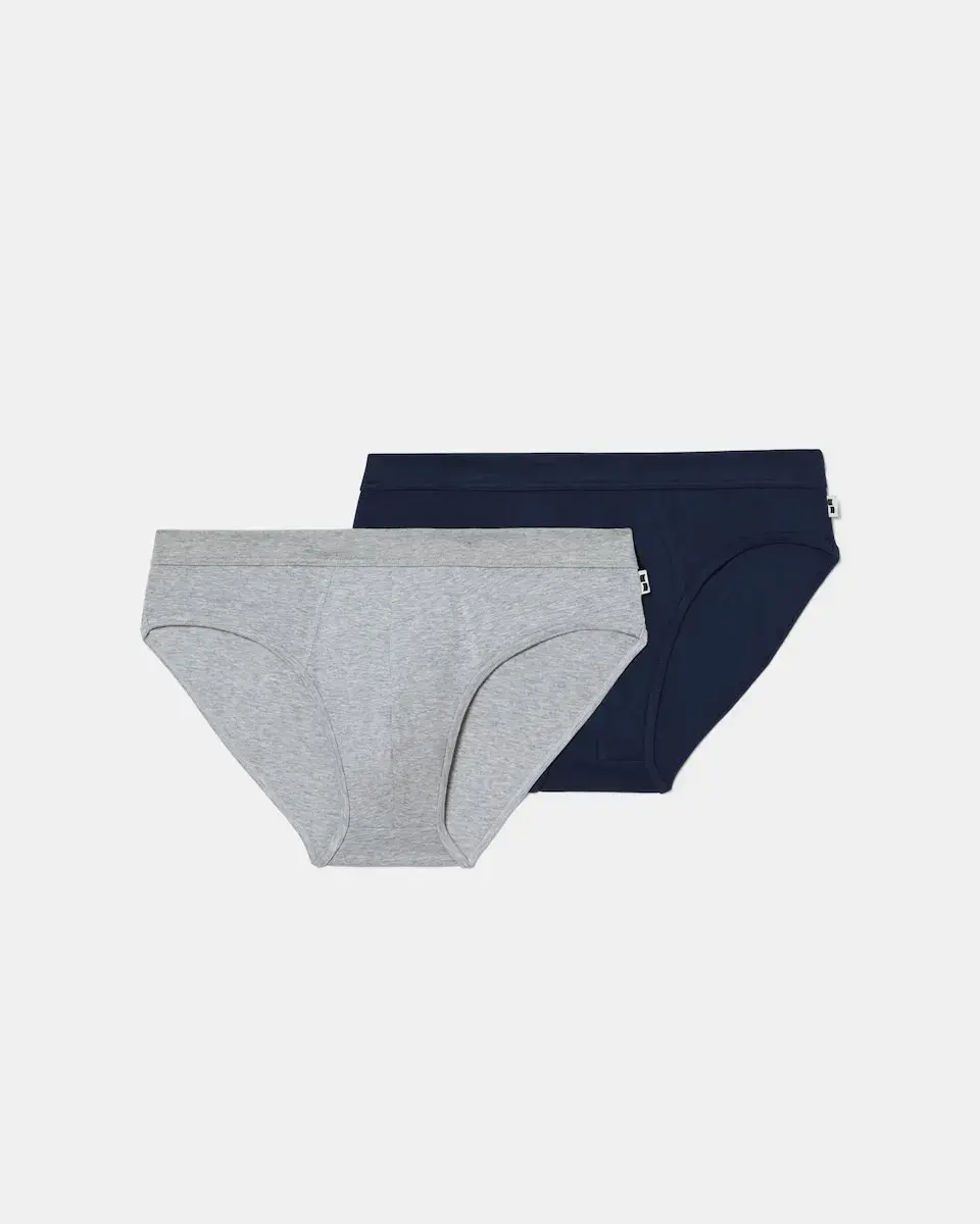 

Набор из двух закрытых трусов с эластичным хлопком Abanderado, серый