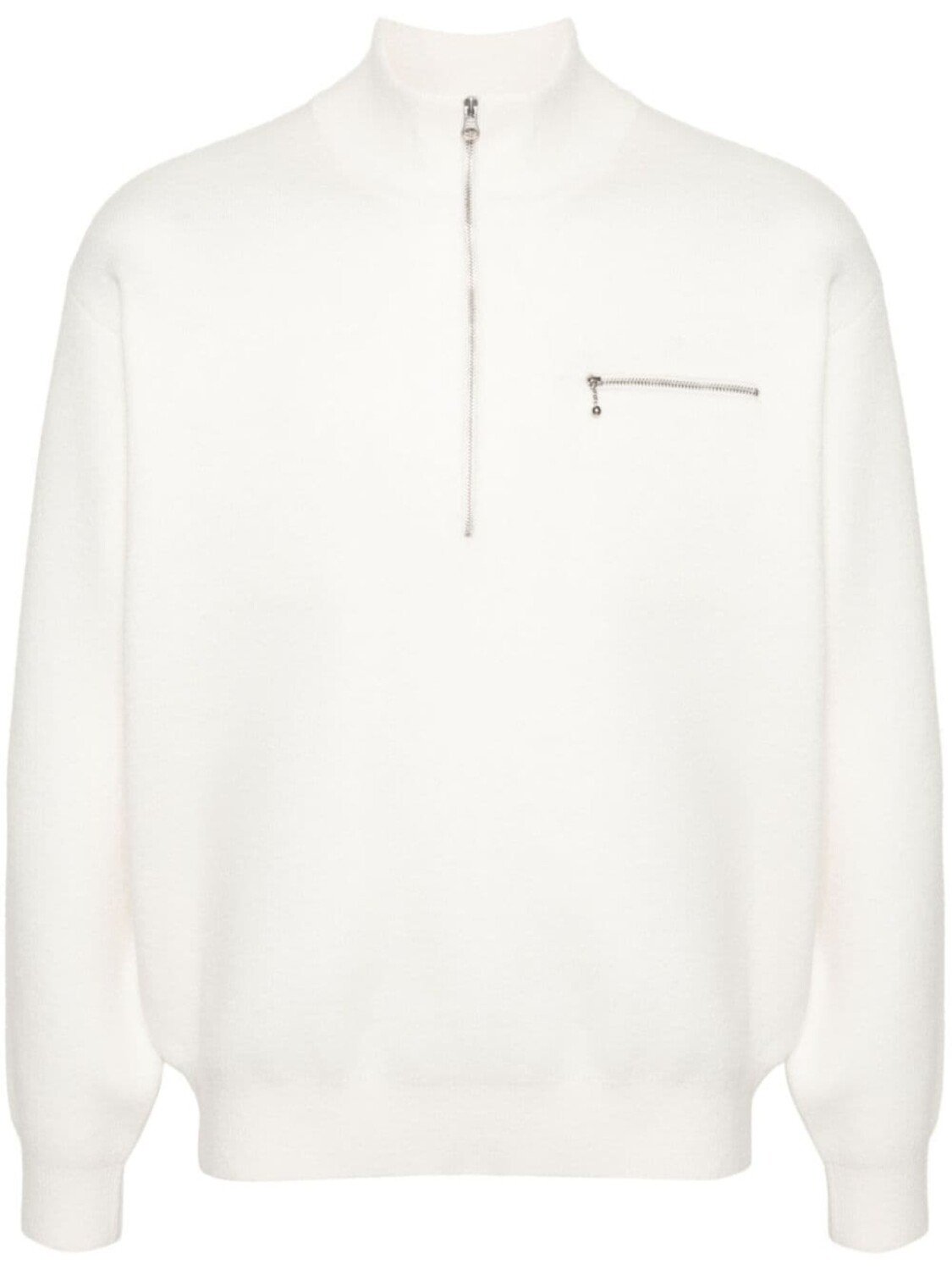 

Stussy джемпер с воротником-стойкой на молнии, белый