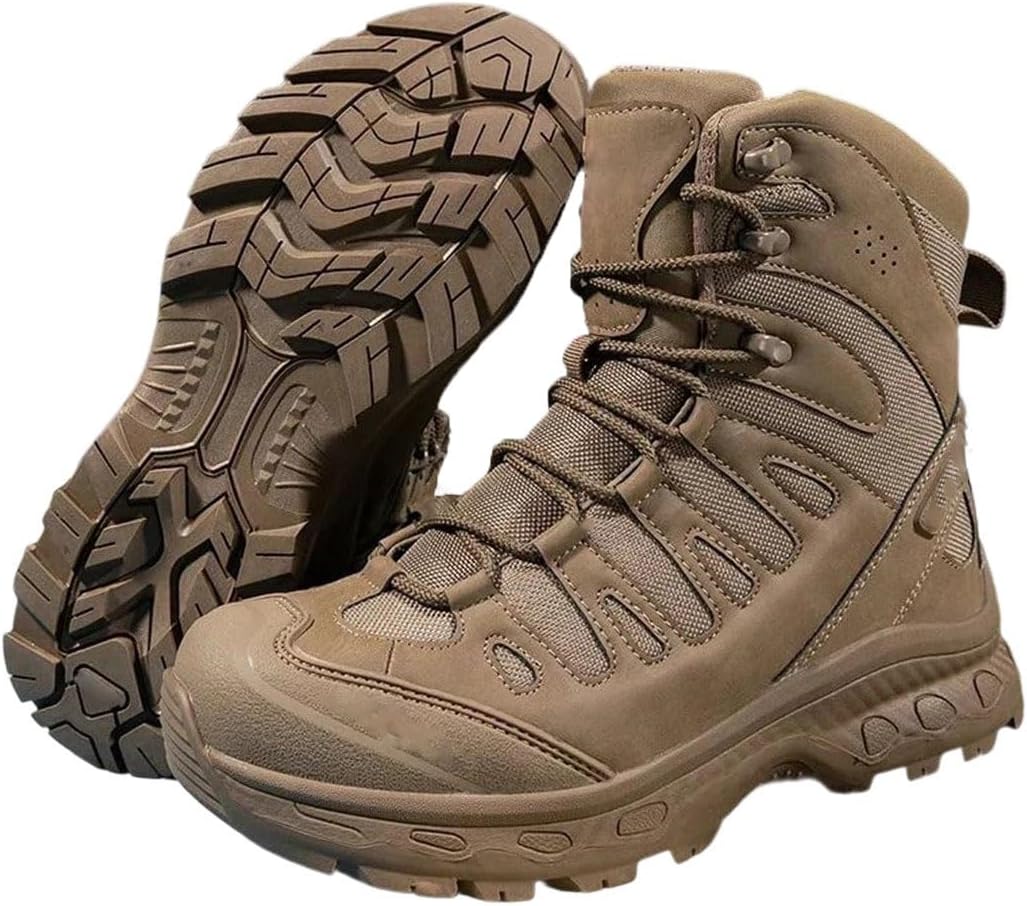 

Мужские походные ботинки на шнуровке, пустынные ботинки, водонепроницаемые, большого размера, альпинистские ботинки Generic, хаки