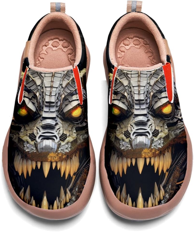 

Мужские повседневные лоферы Onehorse на шнуровке, кожаные кроссовки, удобные и легкие, с легкой надевкой, с художественной росписью, для путешествий, Mechanical Organisms - N3