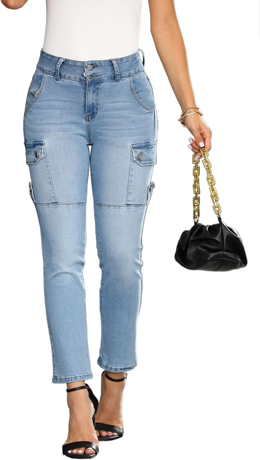 

Женские джинсы Skinny High Waisted Stretch Slim Fit с карманами AprPith