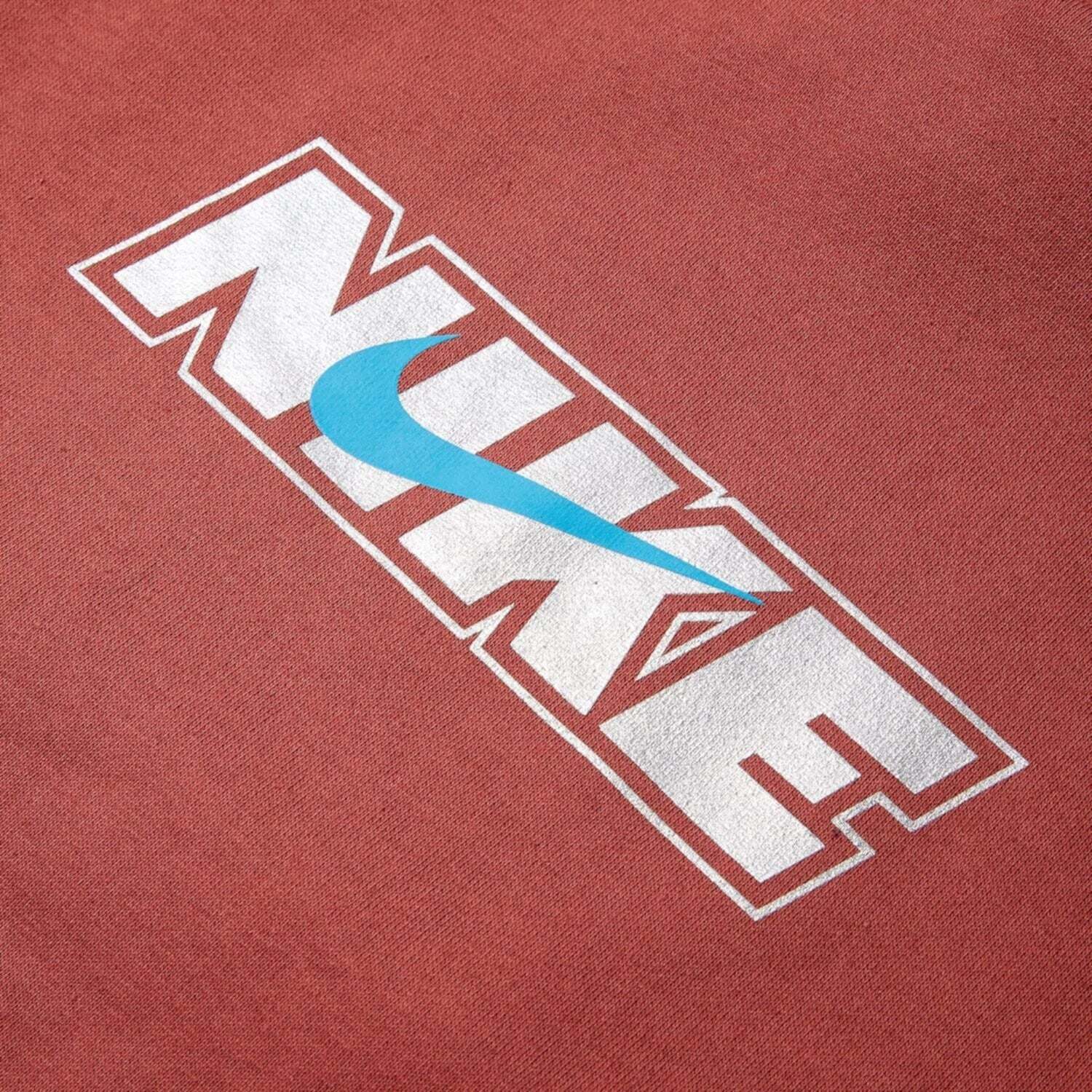 Детская толстовка Nike NSW Icon Novelty Hoodie Canyon Rust Fleece с длинным рукавом, цвет RED431 — фото 4