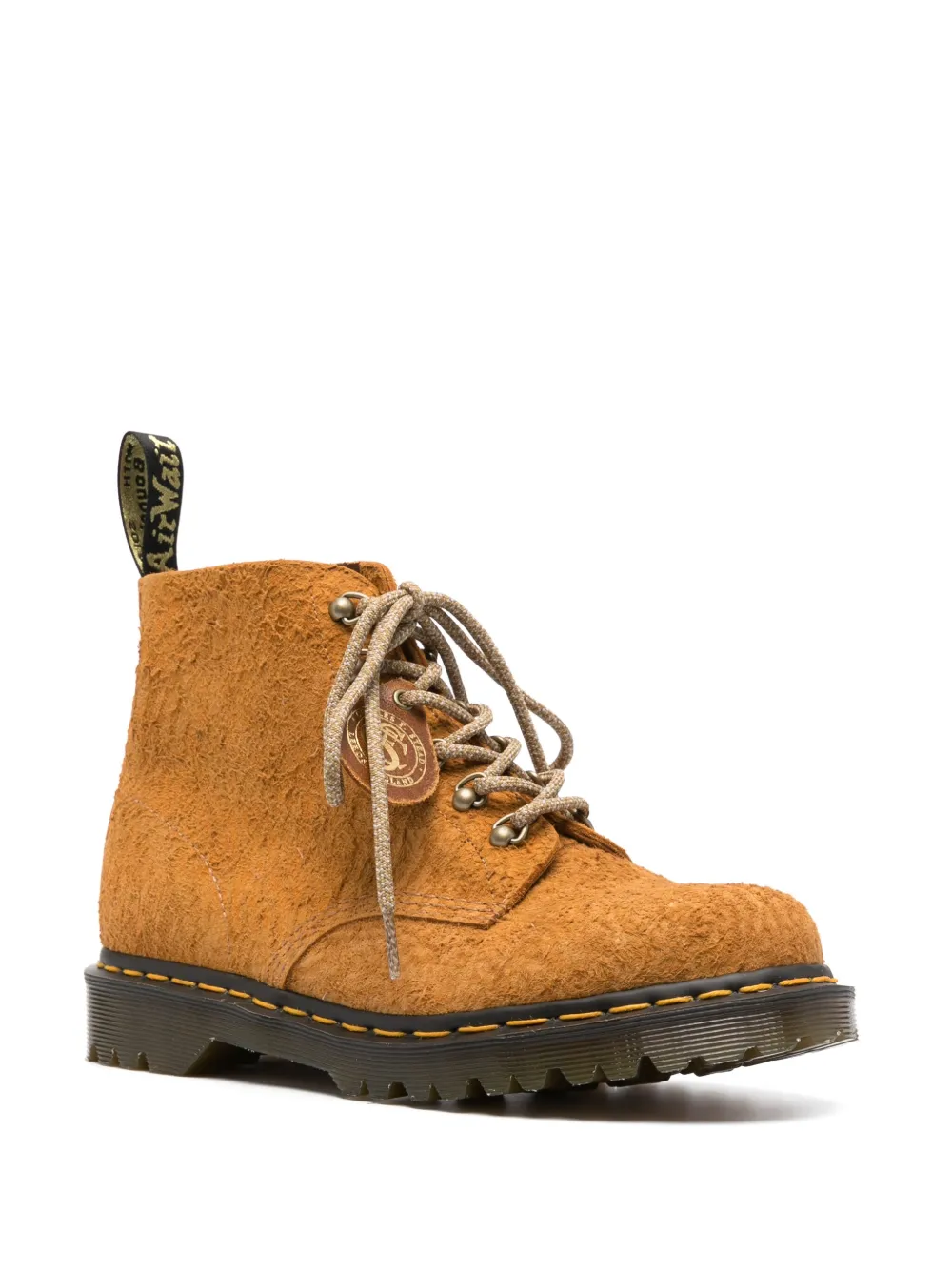 Мужские ботинки Dr. Martens 101 из ворсистой замши, оранжевый — фото 2