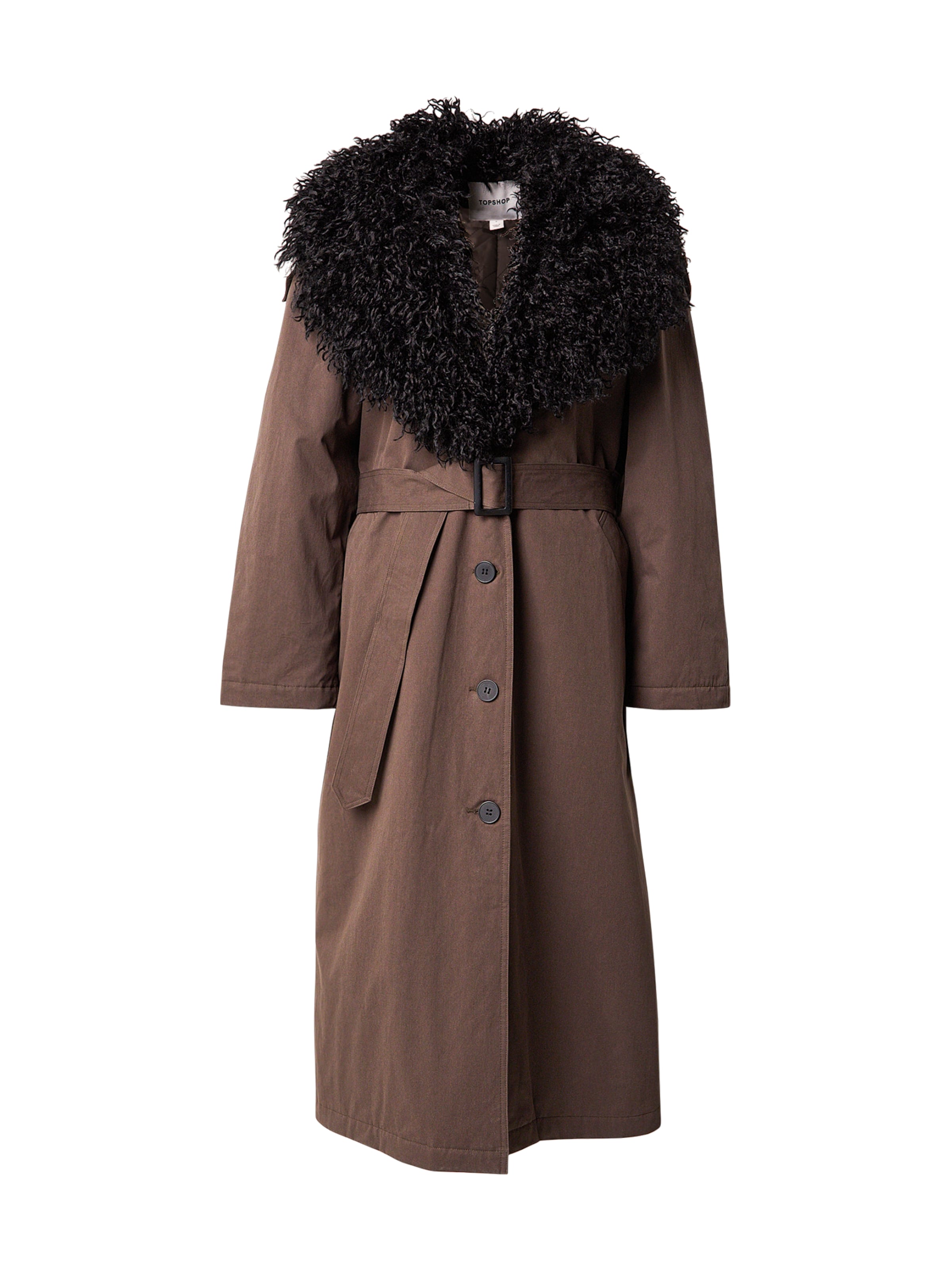 

TOPSHOP Демисезонное пальто 'TSANA' в цвете шоколад