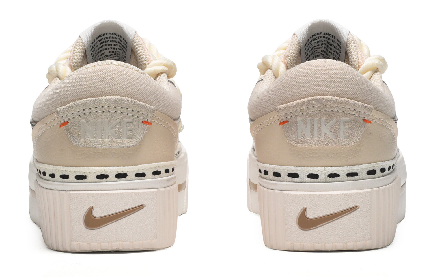 Женские кроссовки для скейтбординга Nike Court Legacy, Beige/Brown — фото 3