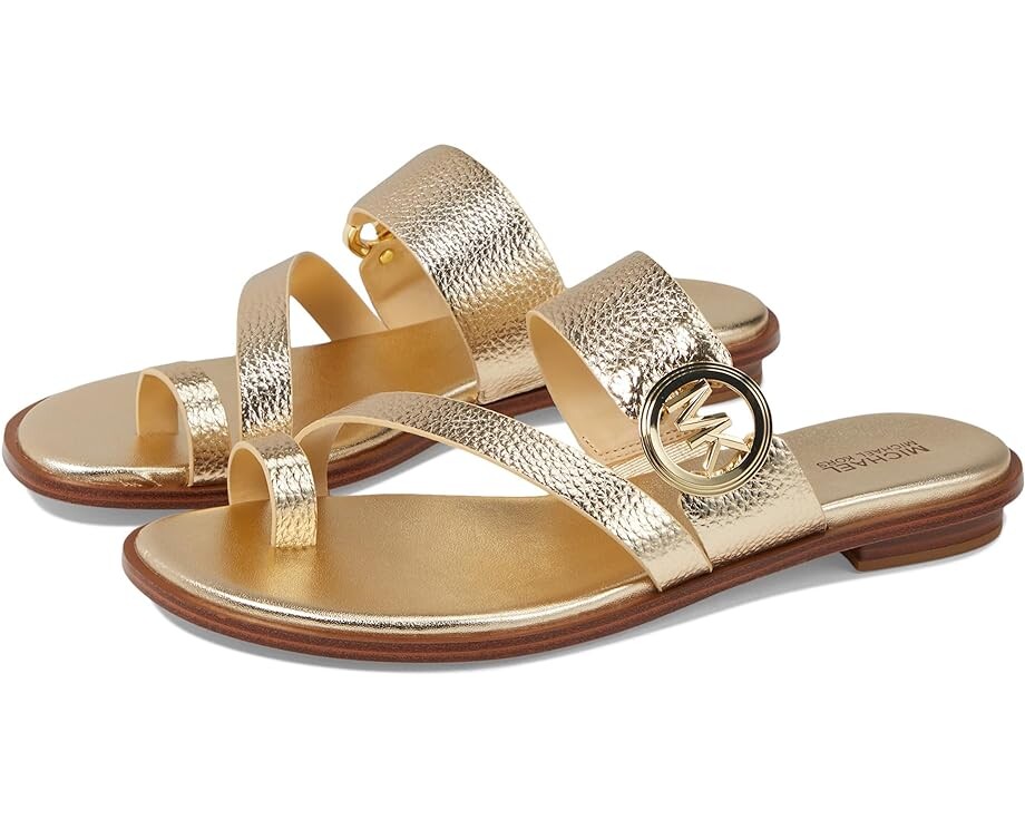 Сандалии MICHAEL Michael Kors Vera Flat Thong, золотой