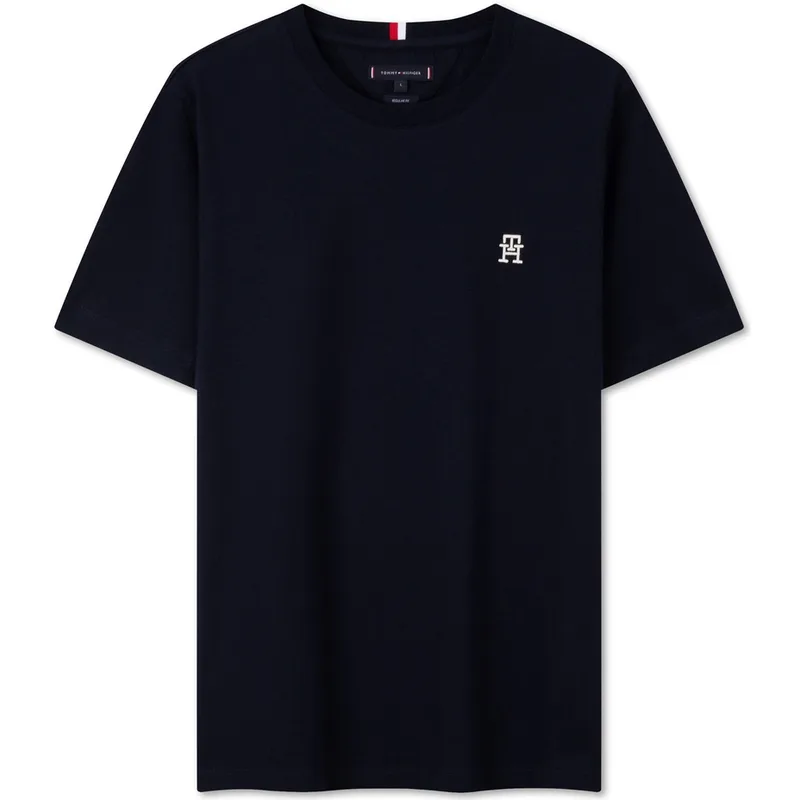 Футболка с вышивкой Th Monogram Tommy Hilfiger, темно-синий DW5