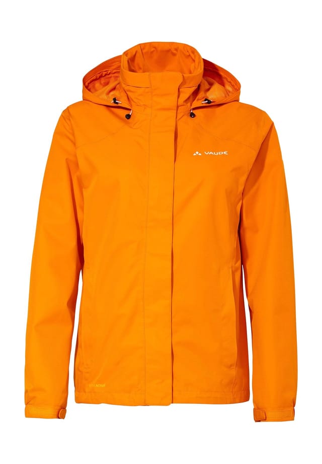

Куртка велосипедная "escape bike light" капюшон воротник-стойка Vaude, цвет 554 kurkuma