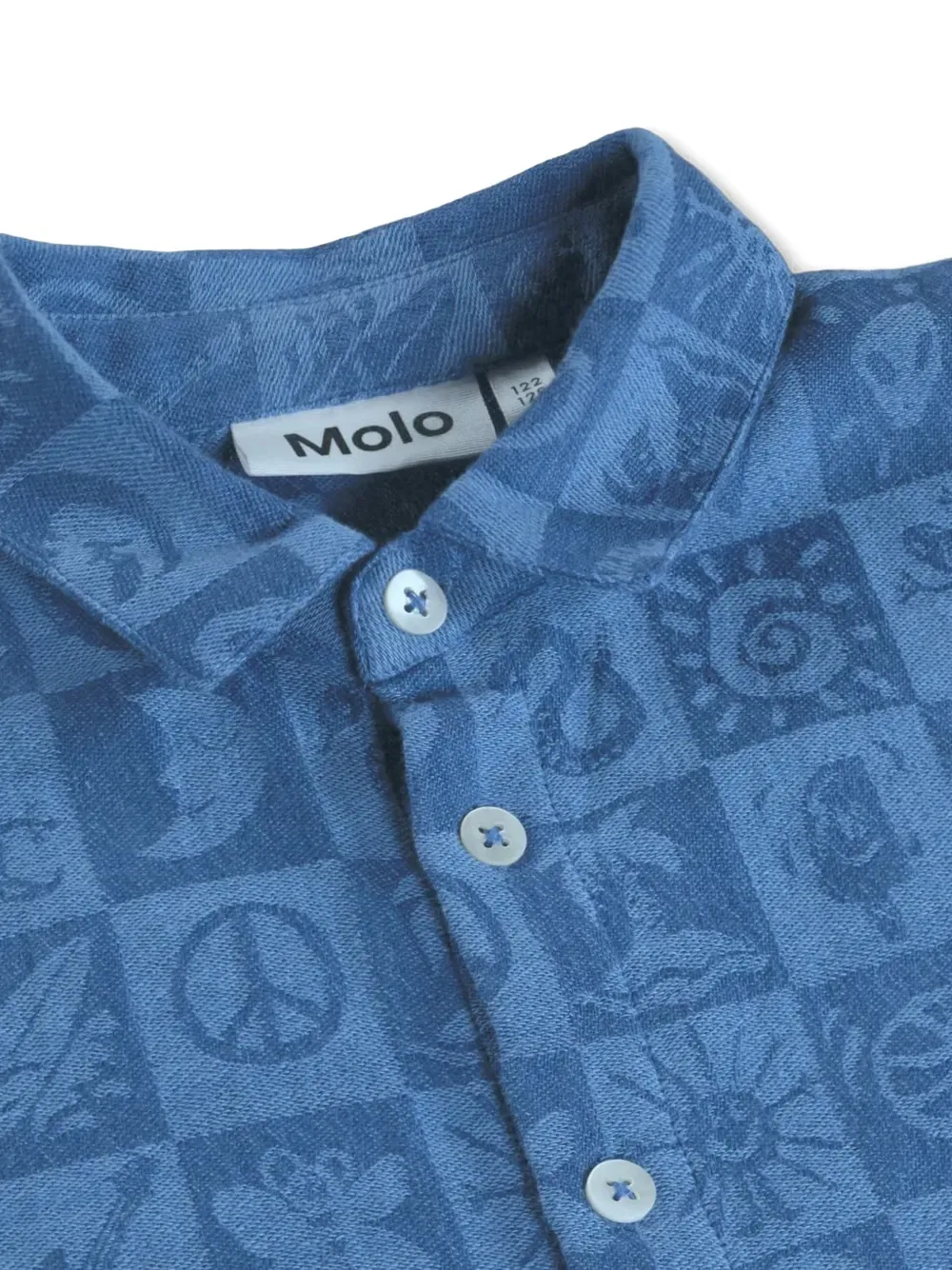 Рубашка с узором Molo, синий — фото 3