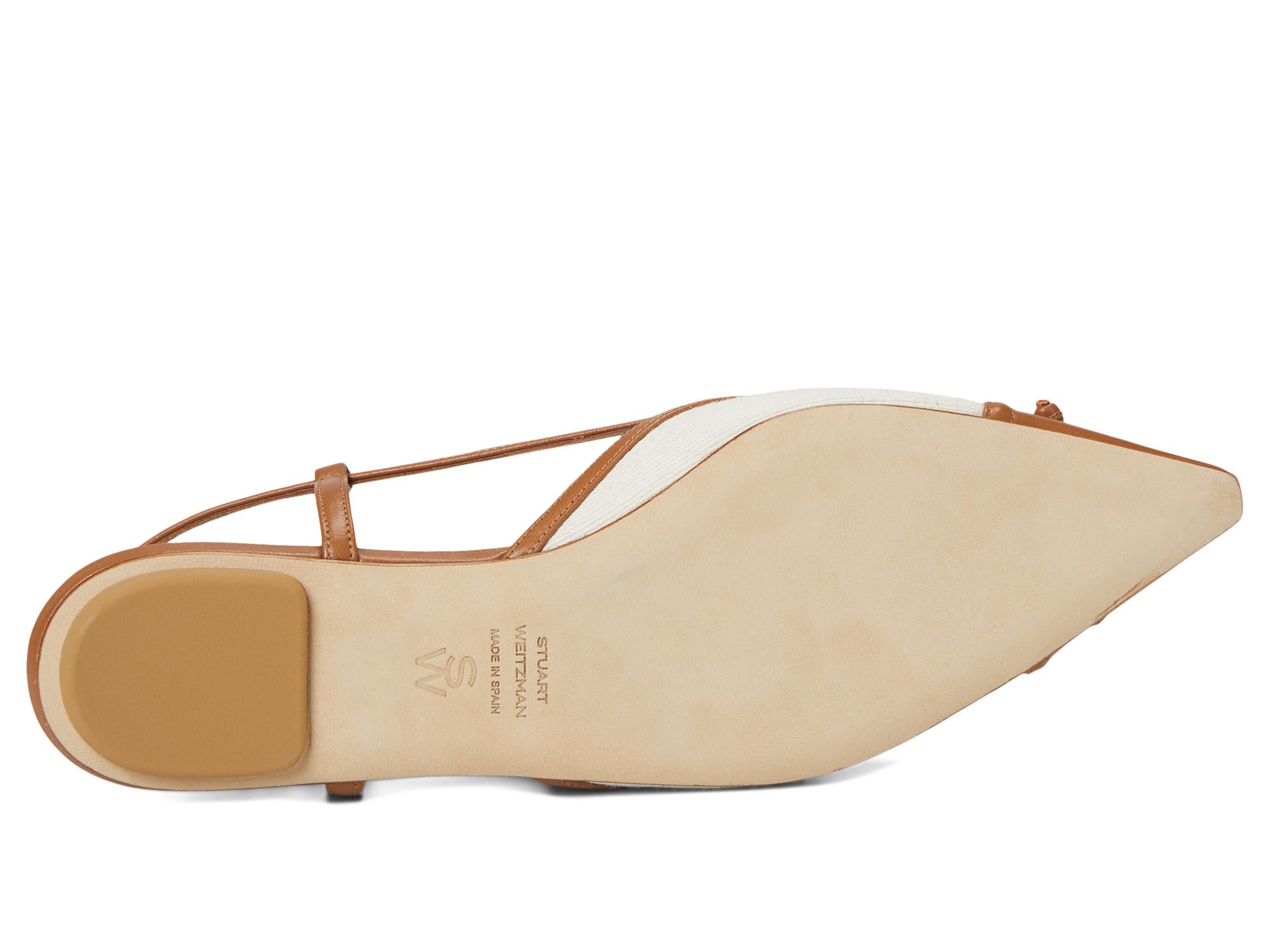 Балетки Stuart Weitzman Kitty Slingback, Linen/Hazel — фото 3