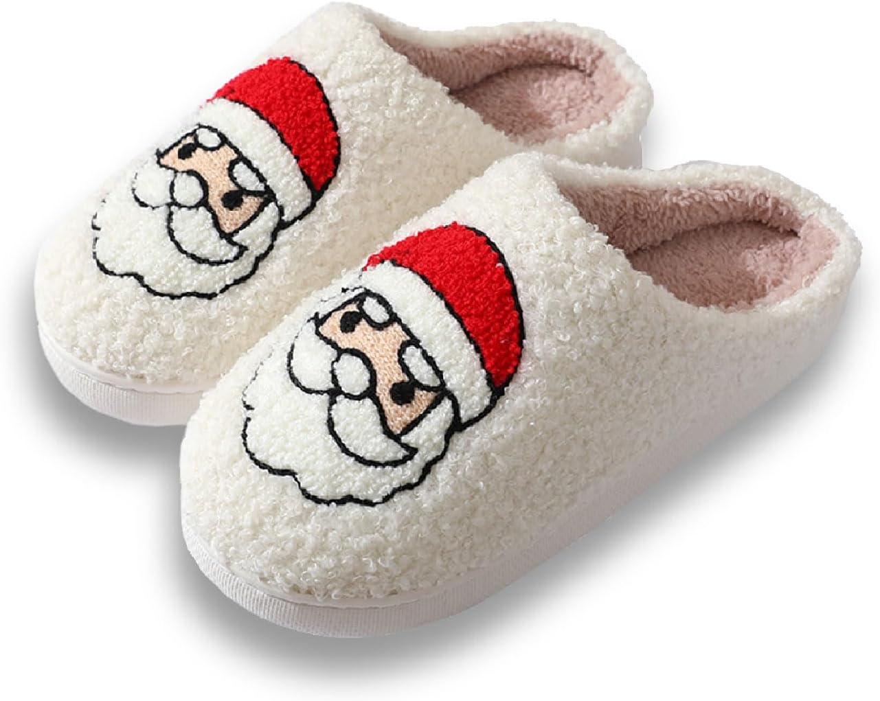 

Рождественские тапочки Titype, милые праздничные тапочки, теплые домашние тапочки для женщин и мужчин, пушистые тапочки для улицы и дома, тапочки для спальни, домашняя обувь для дам, Santa