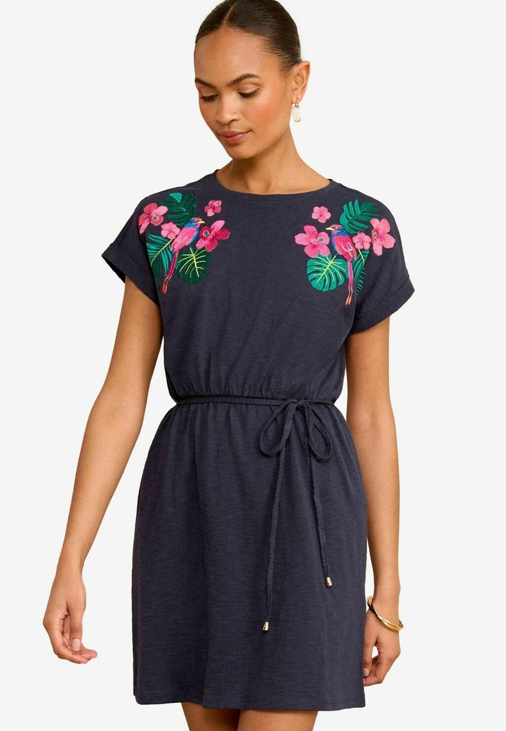 

Платье из джерси EMBROIDERED REGULAR FIT Love & Roses, синий