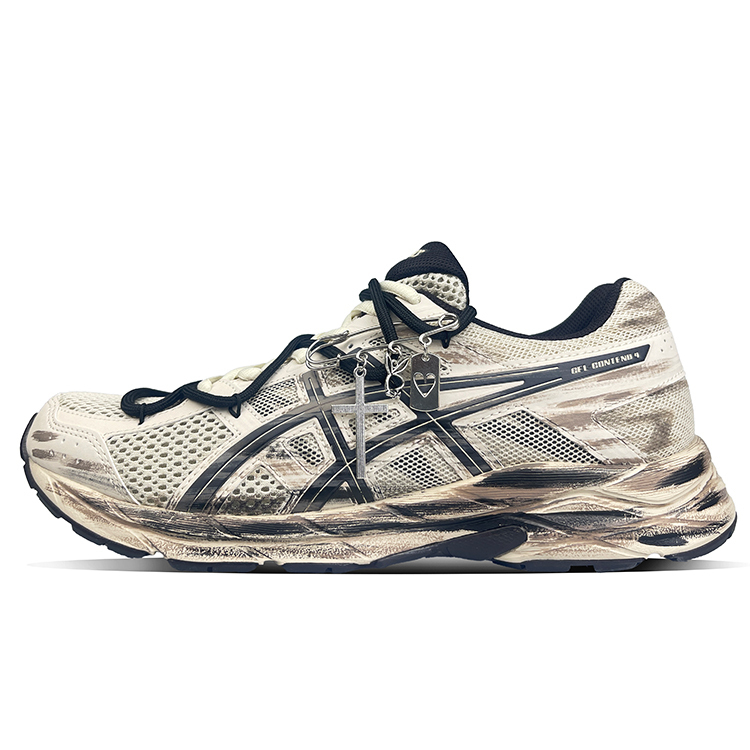 

Gel Contend 4 Низкие кроссовки для бега мужские бежево-серые Asics