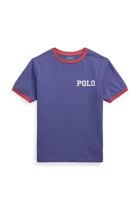 

Детская хлопковая футболка Polo Ralph Lauren, темно-синий