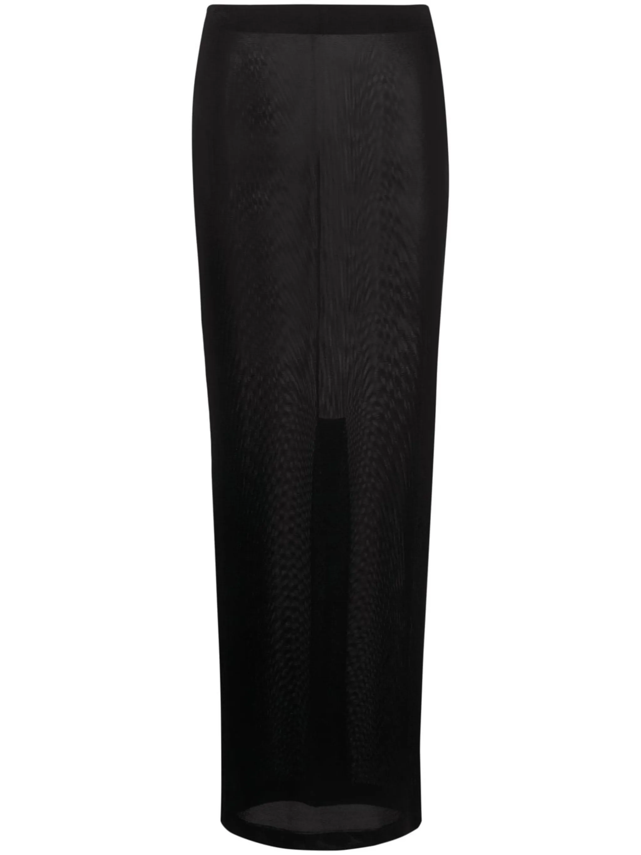 

Атласная юбка макси с эластичным поясом Tom Ford, черный