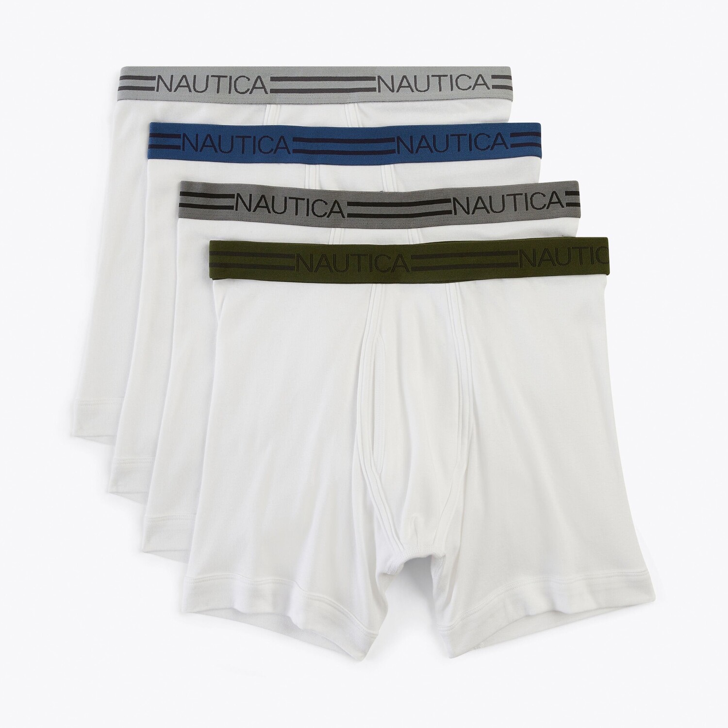 

Мужские хлопковые боксеры Nautica, 4 шт., цвет Decker Blue Demim