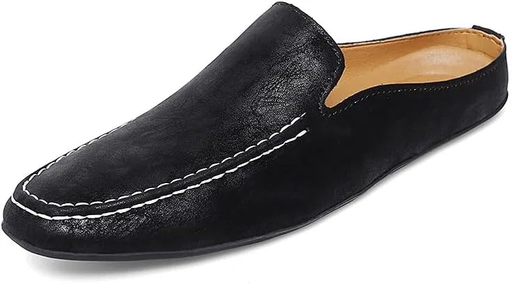 Лоферы мужские из искусственной кожи Black SayfuR