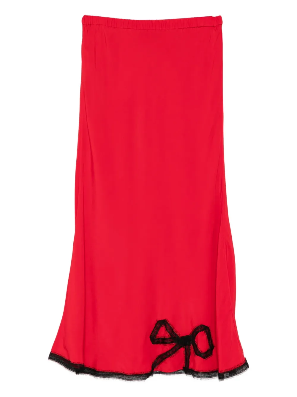 

Миди-юбка с бантом Rochas, красный