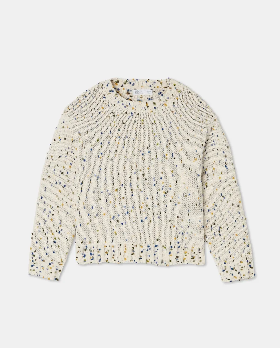 

Детский вязаный джемпер из мохера Kids El Corte Inglés, белый