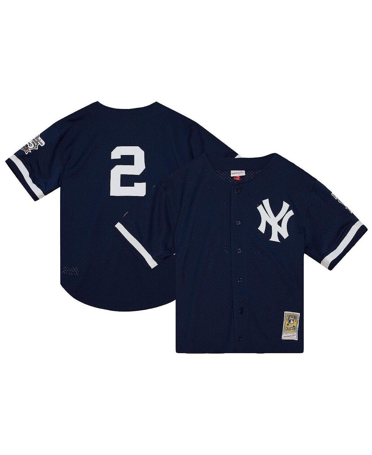 

Мужское темно-синее джерси на пуговицах с сетчатым ватиновым принтом New York Yankees Cooperstown Collection Derek Jeter New York Yankees Cooperstown Collection Mitchell & Ness, Синий, Мужское темно-синее джерси на пуговицах с сетчатым ватиновым принтом N