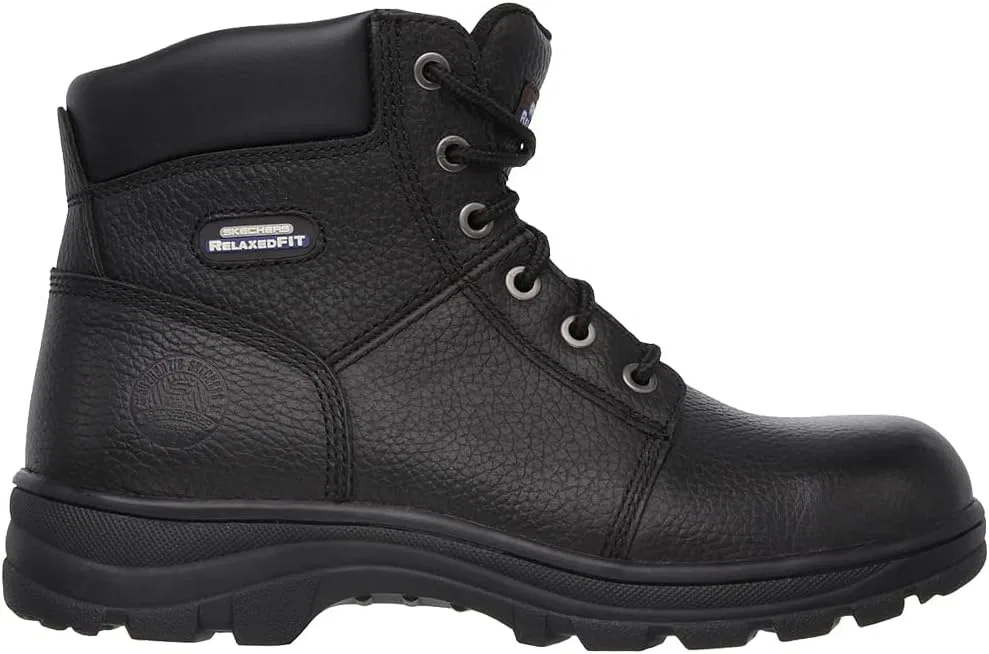 Рабочие защитные ботинки Skechers 77009 Workshire Relaxed Fit, коричневые — фото 4