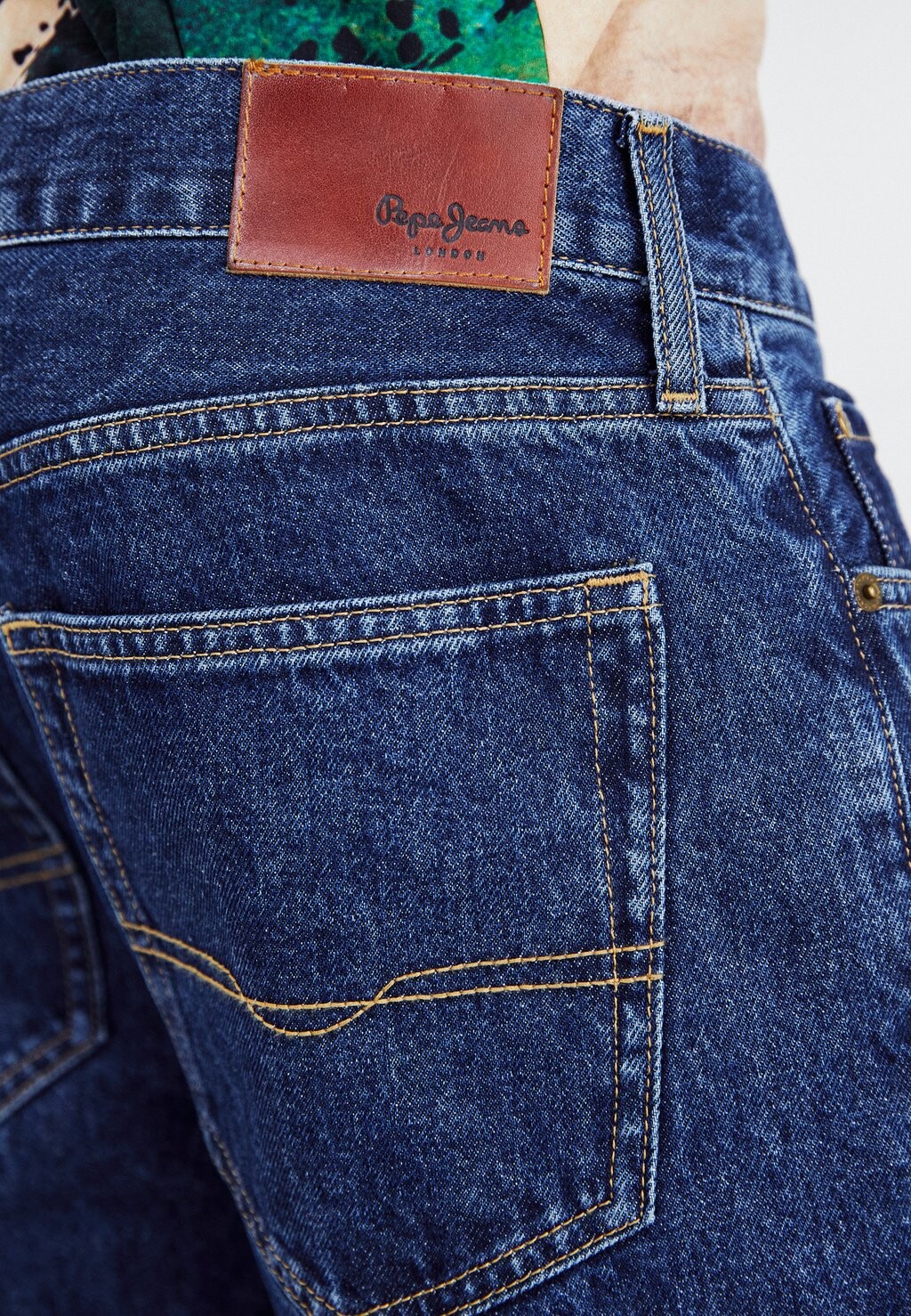 

Джинсы прямого кроя Pepe Jeans, темно-синий деним