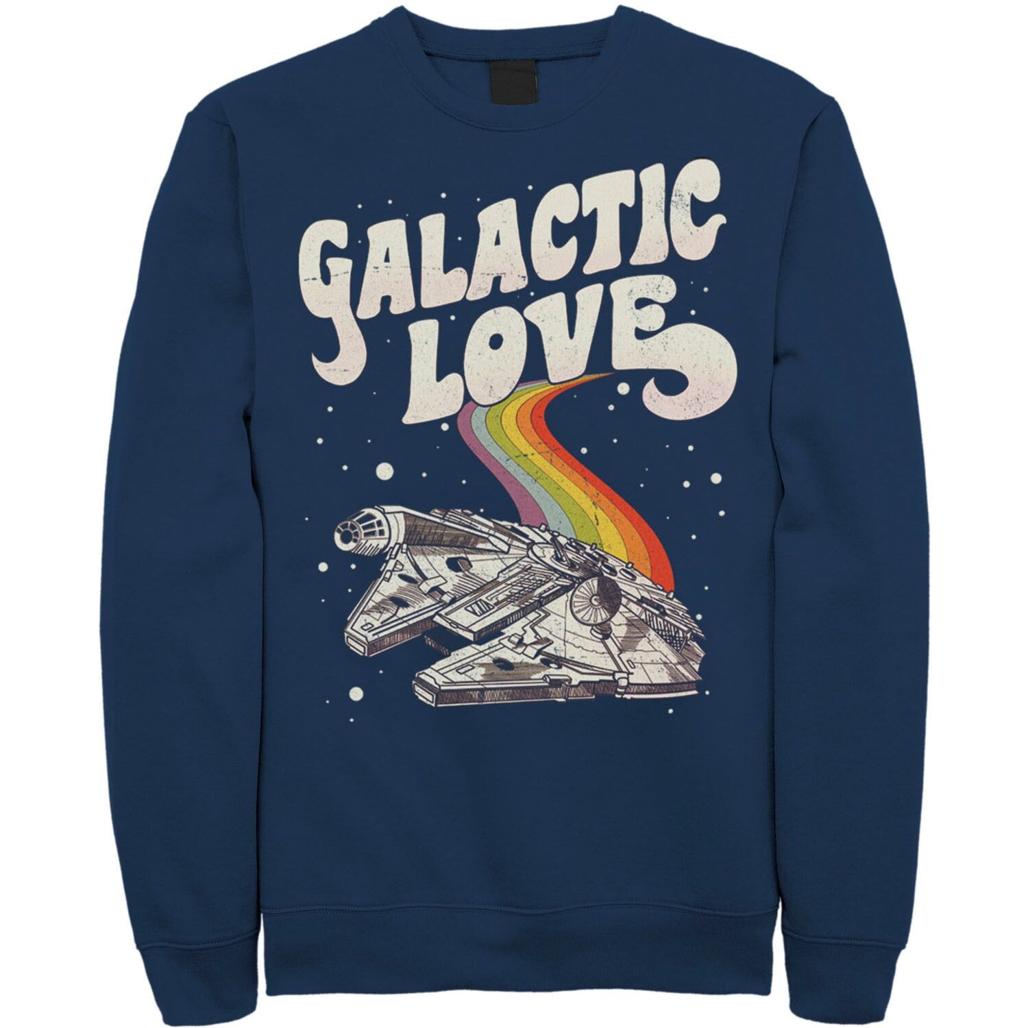 

Мужской свитшот Star Wars Pride Millennium Falcon Galactic Love, Blue Licensed Character, синий