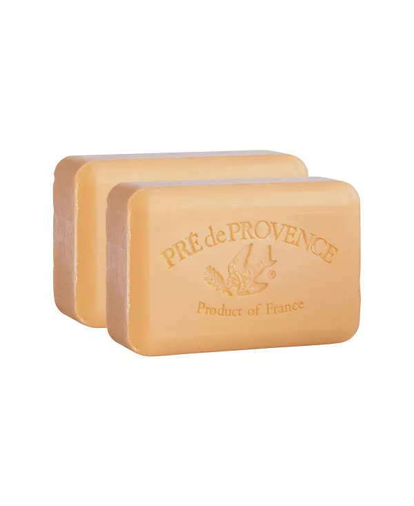 

Увлажняющее французское мыло Pre de Provence, 250 г, четырехкратное измельчение, стойкая, увлажняющая, с богатой и кремообразной пеной (набор из 2 шт.) European Soaps, persimmon