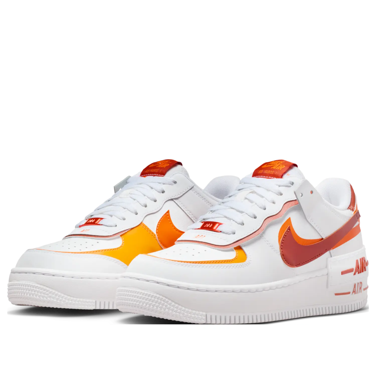 Кроссовки (WMNS) Nike Air Force 1 Shadow 'White Bright Ceramic Dark Russet' — фото 4