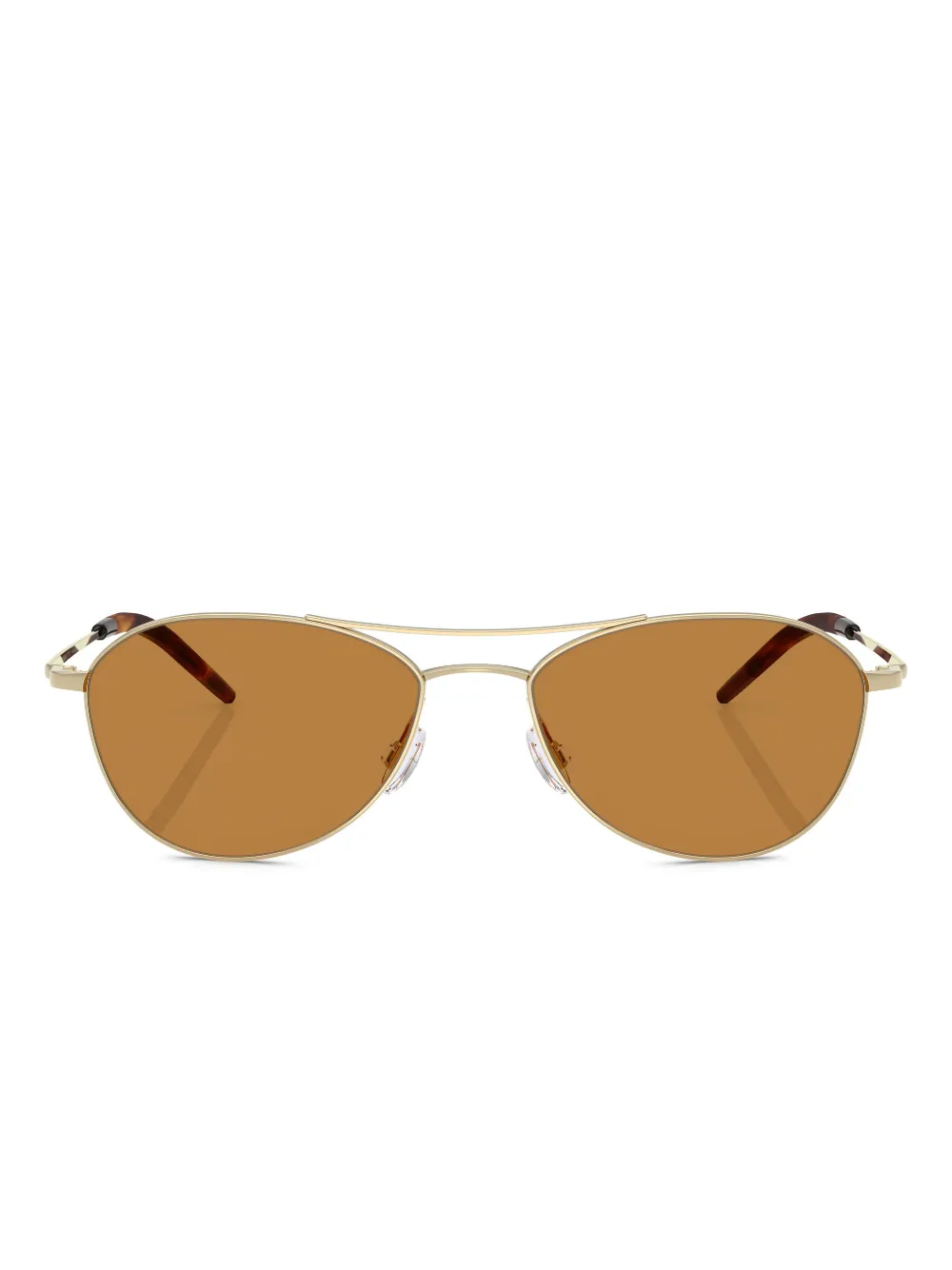 

Солнцезащитные очки с металлической оправой и тонированными очками Oliver Peoples, золотой