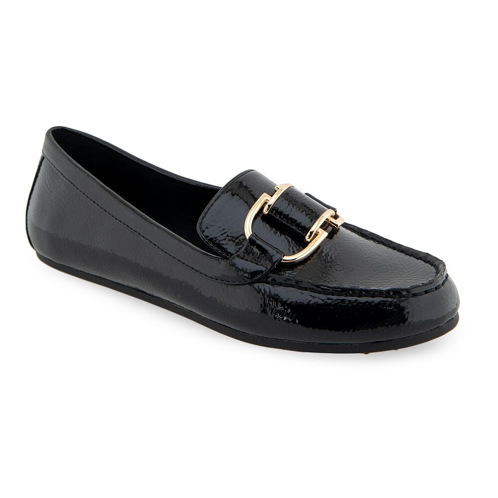 

Женские классические лоферы Aerosoles Denver, цвет Black Patent Crinkled