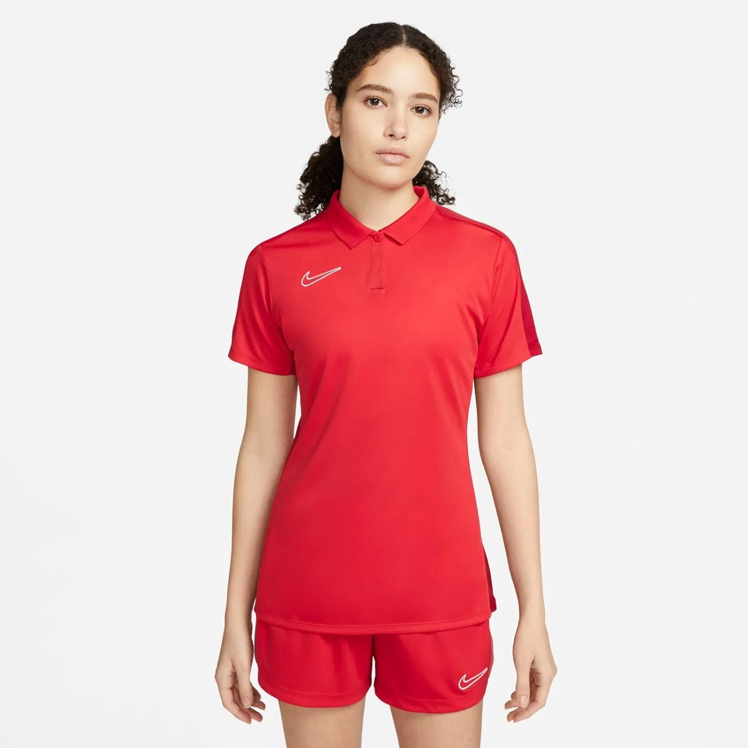 Женское поло Nike, University Red/Gym Red/White