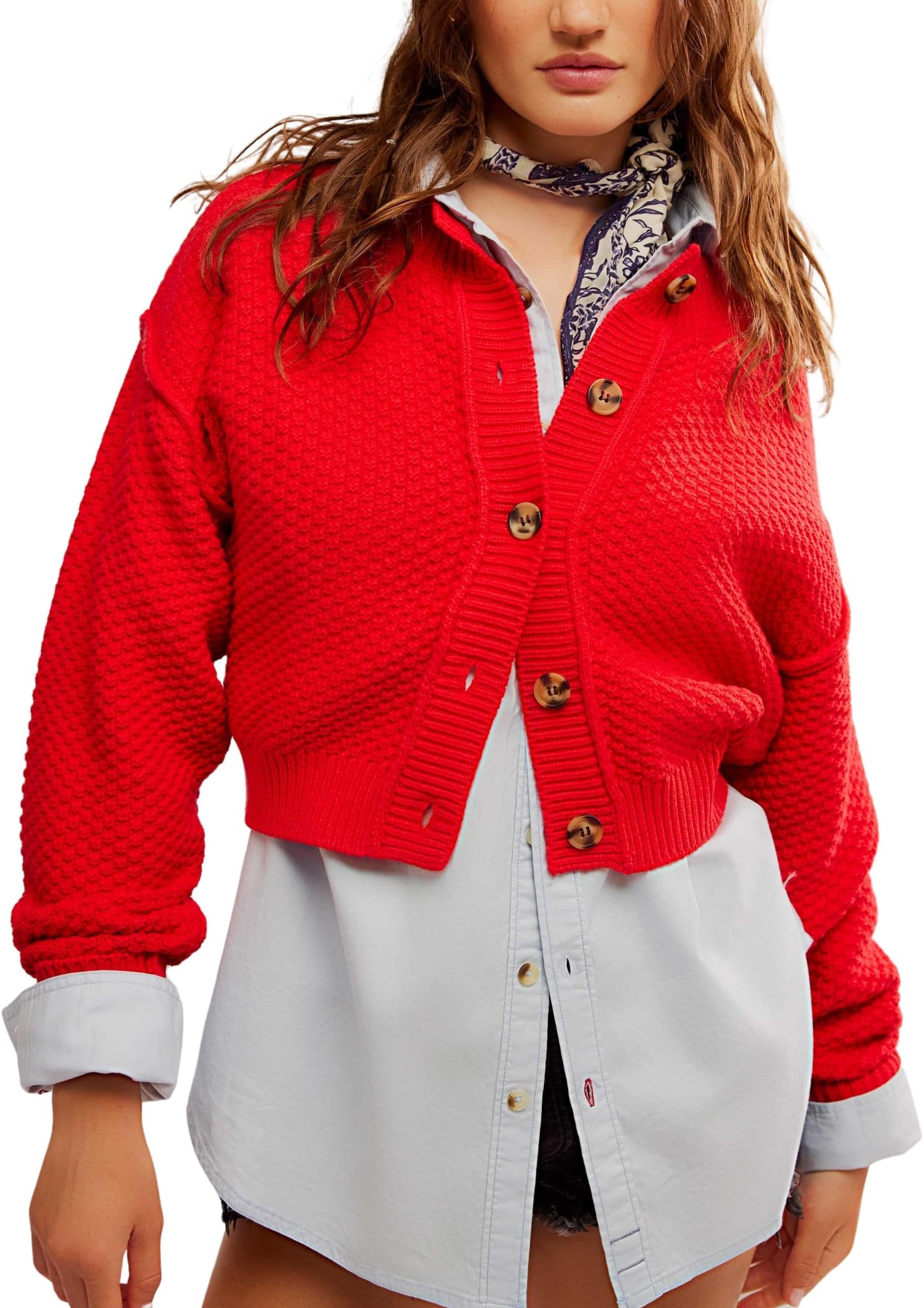 

Свитер Free People Lila Cardi, цвет Heart Eyes