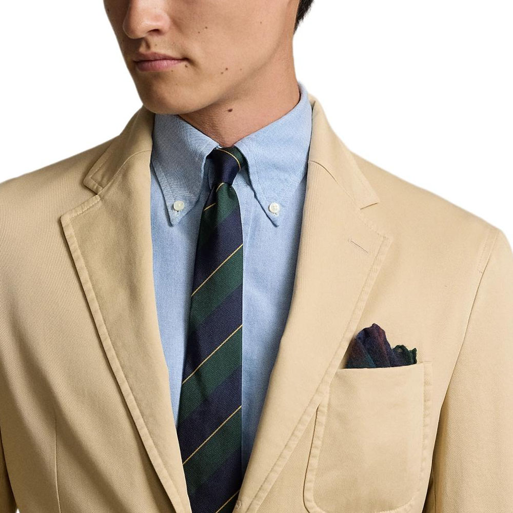 Polo Ralph Lauren Пиджак мужской Business Suit коричневый желтый — фото 3