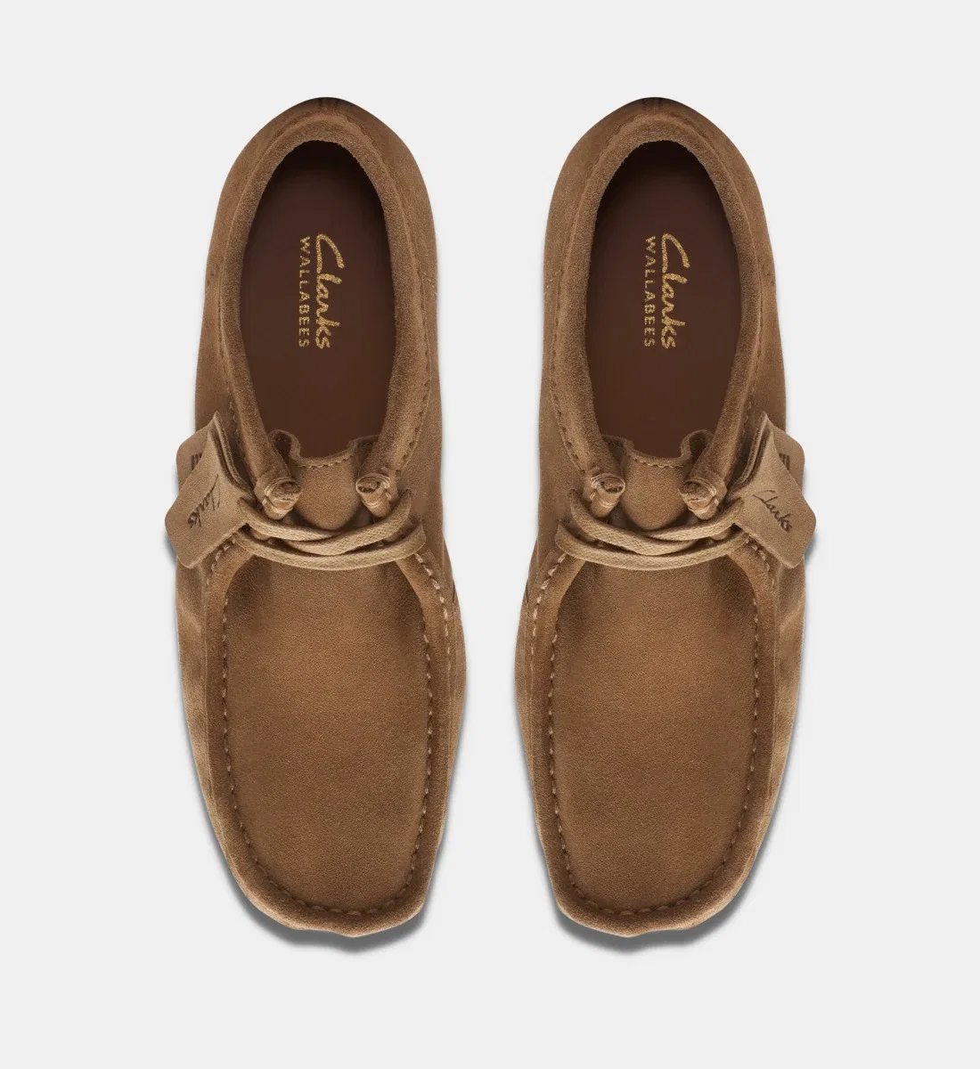 Дерби Wallabee из кожи Clarks, коричневый — фото 4