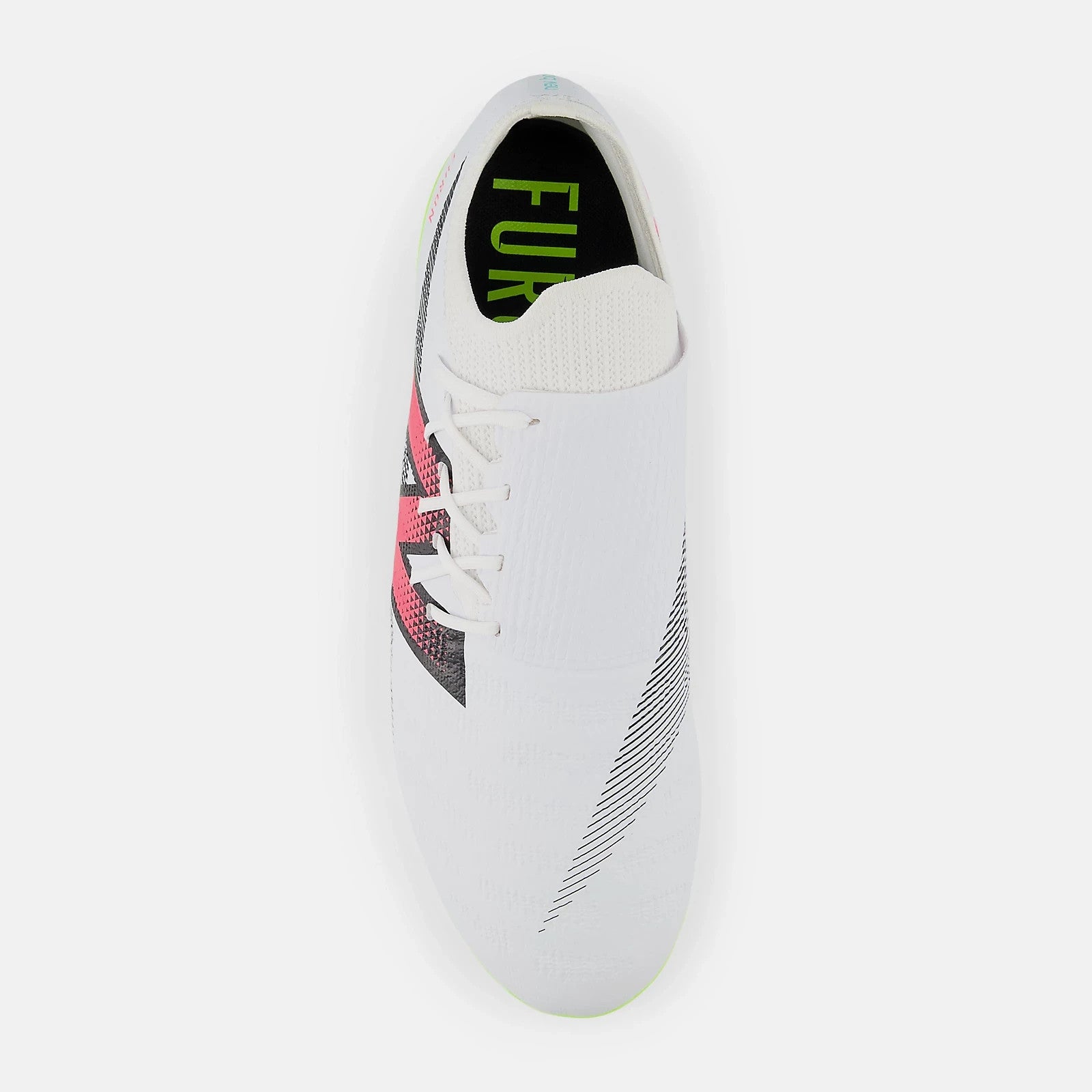 Бутсы для футбола New Balance Furon Destroy FG V7+ SF2FH75 унисекс белые DWA1366 New Balance, белый — фото 4