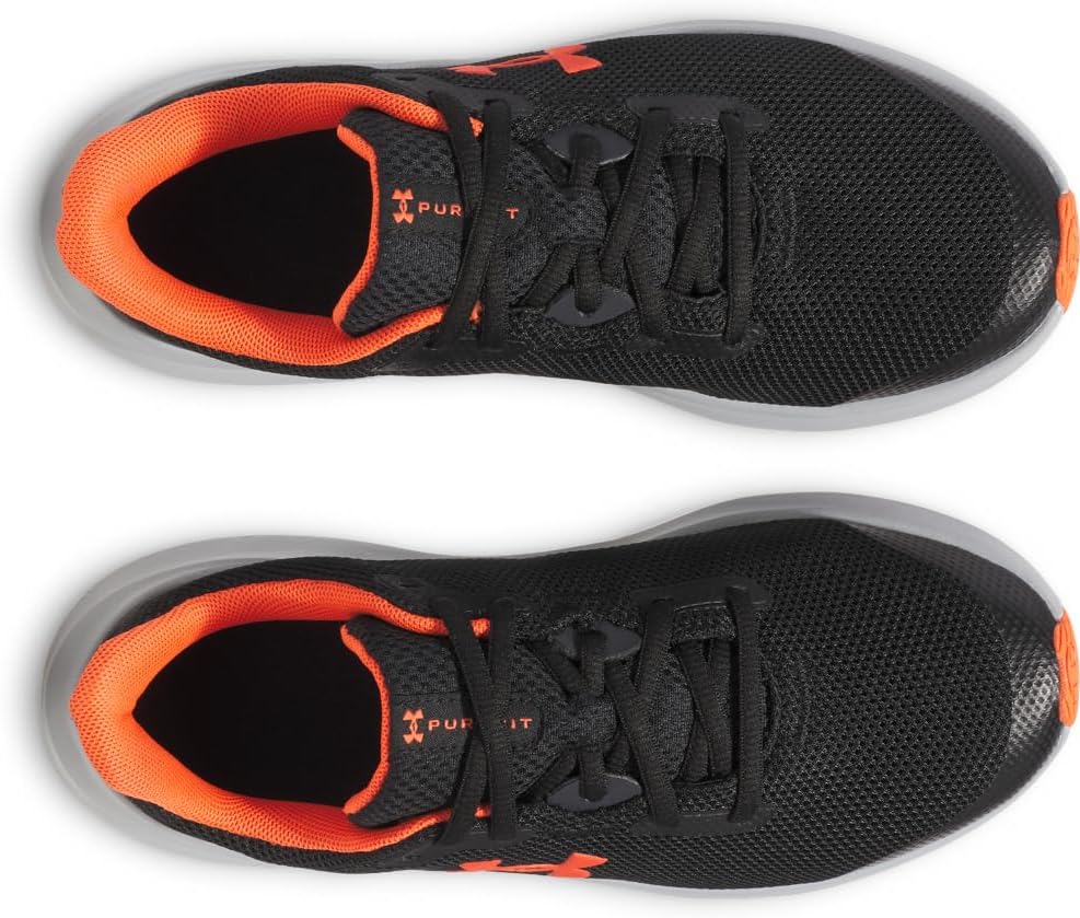 Кроссовки Under Armour Pursuit 4 для мальчиков школьного возраста, черный/красный — фото 4