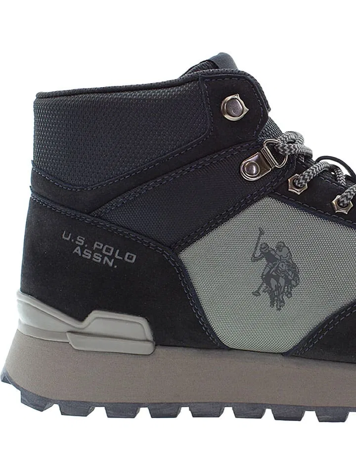 Ботинки шнурованные, U.S. Polo Assn., темно-синий — фото 4