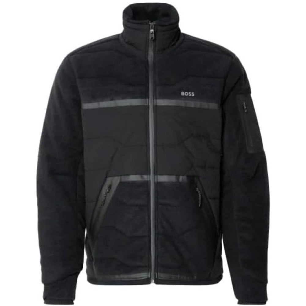 

Мужское флисовое стеганое пальто Hugo Boss Snoozy, черное