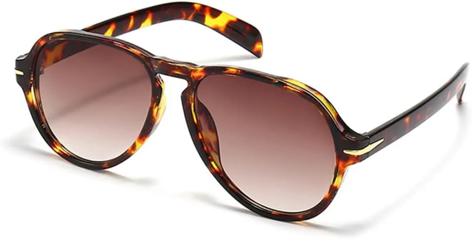 

Солнцезащитные очки MUTYNE в стиле ретро для женщин, модные, с заклепками, градиентные, для мужчин, с защитой от УФ-излучения UV400, Leopard Tea Gradient