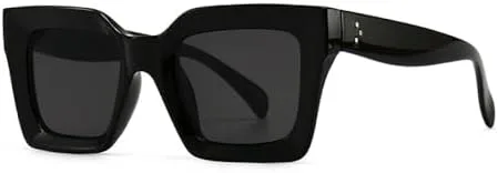 

Солнцезащитные очки в стиле ретро 2027 для женщин, синие, фиолетовые, квадратные, мужские, с защитой от УФ-излучения UV400, женские очки MTZJH, Black Gray