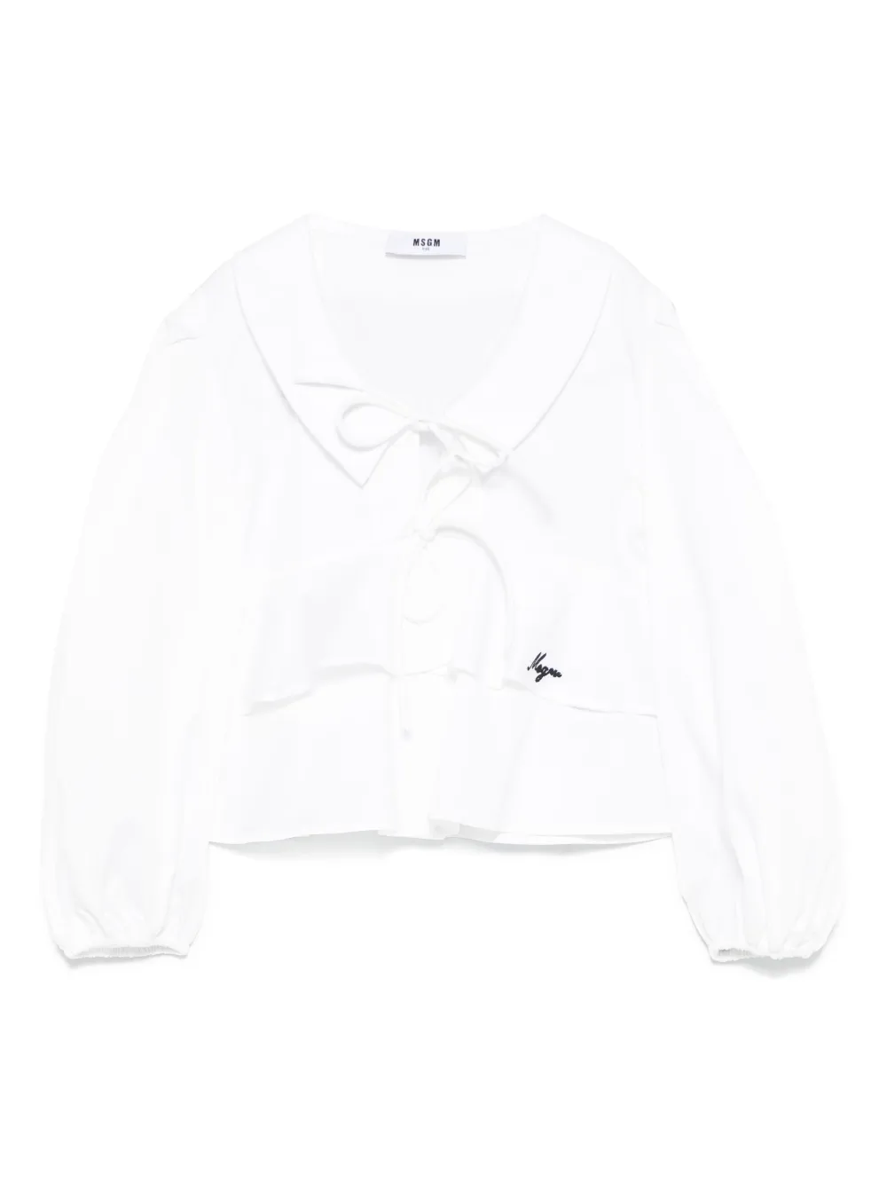 

Поплиновая блузка MSGM Kids, белый